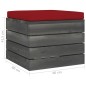 vidaXL Set Divani da Giardino su Pallet 6 pz con Cuscini Massello Pino vidaXL Set Divani da Giardino su Pallet 6 pz con Cuscini Massello Pino