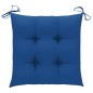 vidaXL Sedie da Giardino 2 pz con Cuscini Blu in Massello di Teak vidaXL Sedie da Giardino 2 pz con Cuscini Blu in Massello di Teak