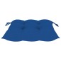 vidaXL Sedie da Giardino 2 pz con Cuscini Blu in Massello di Teak vidaXL Sedie da Giardino 2 pz con Cuscini Blu in Massello di Teak