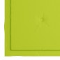 vidaXL Sedie Giardino 2 pz e Cuscini Verde Brillante Massello di Teak vidaXL Sedie Giardino 2 pz e Cuscini Verde Brillante Massello di Teak