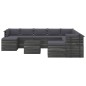 vidaXL Set Divani da Giardino Pallet 11 pz con Cuscini Massello Pino vidaXL Set Divani da Giardino Pallet 11 pz con Cuscini Massello Pino