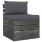 vidaXL Set Divani da Giardino Pallet 11 pz con Cuscini Massello Pino vidaXL Set Divani da Giardino Pallet 11 pz con Cuscini Massello Pino