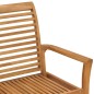 vidaXL Panca da Giardino con Cuscino Rosso Vino 112 cm Legno di Teak vidaXL Panca da Giardino con Cuscino Rosso Vino 112 cm Legno di Teak