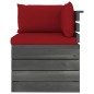 vidaXL Set Divani da Giardino Pallet 10 pz con Cuscini Massello Pino vidaXL Set Divani da Giardino Pallet 10 pz con Cuscini Massello Pino