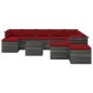 vidaXL Set Divani da Giardino Pallet 12 pz con Cuscini Massello Pino vidaXL Set Divani da Giardino Pallet 12 pz con Cuscini Massello Pino