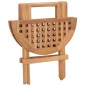 vidaXL Set da Pranzo Giardino Pieghevole 3 pz Cuscino Massello di Teak vidaXL Set da Pranzo Giardino Pieghevole 3 pz Cuscino Massello di Teak