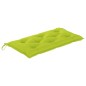 vidaXL Panca da Giardino con Cuscino Verde Brillante 112 cm Legno Teak vidaXL Panca da Giardino con Cuscino Verde Brillante 112 cm Legno Teak