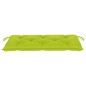 vidaXL Panca da Giardino con Cuscino Verde Brillante 112 cm Legno Teak vidaXL Panca da Giardino con Cuscino Verde Brillante 112 cm Legno Teak