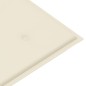 vidaXL Panca da Giardino con Cuscino Crema 112 cm in Legno di Teak vidaXL Panca da Giardino con Cuscino Crema 112 cm in Legno di Teak