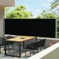 vidaXL Tenda Laterale Retrattile per Patio 140x600 cm Nera vidaXL Tenda Laterale Retrattile per Patio 140x600 cm Nera