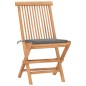 vidaXL Set da Pranzo Giardino Pieghevole 3 pz Cuscino Massello di Teak vidaXL Set da Pranzo Giardino Pieghevole 3 pz Cuscino Massello di Teak