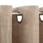 vidaXL Tende Oscuranti Effetto Lino con Occhielli 2 pz Beige 140x245cm vidaXL Tende Oscuranti Effetto Lino con Occhielli 2 pz Beige 140x245cm