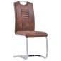 vidaXL Set Sala da Pranzo 9 pz in Similpelle Scamosciata Marrone vidaXL Set Sala da Pranzo 9 pz in Similpelle Scamosciata Marrone