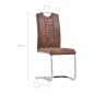 vidaXL Set Sala da Pranzo 9 pz in Similpelle Scamosciata Marrone vidaXL Set Sala da Pranzo 9 pz in Similpelle Scamosciata Marrone