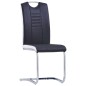 vidaXL Set Sala da Pranzo 9 pz in Similpelle Nero vidaXL Set Sala da Pranzo 9 pz in Similpelle Nero