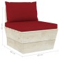 vidaXL Set Divani da Giardino su Pallet 6 pz con Cuscini Legno Abete vidaXL Set Divani da Giardino su Pallet 6 pz con Cuscini Legno Abete