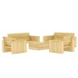 vidaXL Set Divani da Giardino 5 pz in Legno di Pino Impregnato vidaXL Set Divani da Giardino 5 pz in Legno di Pino Impregnato