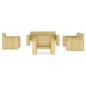 vidaXL Set Divani da Giardino 5 pz in Legno di Pino Impregnato vidaXL Set Divani da Giardino 5 pz in Legno di Pino Impregnato