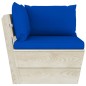 vidaXL Set Divani da Giardino su Pallet 9 pz con Cuscini Legno Abete vidaXL Set Divani da Giardino su Pallet 9 pz con Cuscini Legno Abete