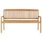 vidaXL Panchina da Giardino Impilabile con Cuscino 159cm Teak Massello vidaXL Panchina da Giardino Impilabile con Cuscino 159cm Teak Massello