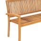 vidaXL Panchina da Giardino Impilabile con Cuscino 159cm Teak Massello vidaXL Panchina da Giardino Impilabile con Cuscino 159cm Teak Massello