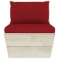 vidaXL Set Divani da Giardino su Pallet 6 pz con Cuscini Legno Abete vidaXL Set Divani da Giardino su Pallet 6 pz con Cuscini Legno Abete