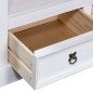 vidaXL Mobile Porta TV Legno Pino Messicano Corona Bianco 91x43x56 cm vidaXL Mobile Porta TV Legno Pino Messicano Corona Bianco 91x43x56 cm