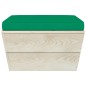 vidaXL Set Divani da Giardino su Pallet 12 pz con Cuscini Legno Abete vidaXL Set Divani da Giardino su Pallet 12 pz con Cuscini Legno Abete