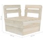 vidaXL Set Divani da Giardino su Pallet 9 pz in Legno Abete Impregnato vidaXL Set Divani da Giardino su Pallet 9 pz in Legno Abete Impregnato