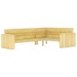 vidaXL Set Divani da Giardino 4 pz in Legno di Pino Impregnato