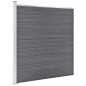 vidaXL Pannelli Recinzione WPC 7 Quadrati 1 Inclinato 1311x186cm Grigi vidaXL Pannelli Recinzione WPC 7 Quadrati 1 Inclinato 1311x186cm Grigi