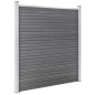 vidaXL Pannelli Recinzione WPC 7 Quadrati 1 Inclinato 1311x186cm Grigi vidaXL Pannelli Recinzione WPC 7 Quadrati 1 Inclinato 1311x186cm Grigi