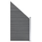 vidaXL Pannelli Recinzione WPC 7 Quadrati 1 Inclinato 1311x186cm Grigi vidaXL Pannelli Recinzione WPC 7 Quadrati 1 Inclinato 1311x186cm Grigi