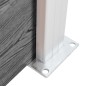 vidaXL Pannelli Recinzione WPC 7 Quadrati 1 Inclinato 1311x186cm Grigi vidaXL Pannelli Recinzione WPC 7 Quadrati 1 Inclinato 1311x186cm Grigi