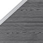 vidaXL Pannelli Recinzione WPC 7 Quadrati 1 Inclinato 1311x186cm Grigi vidaXL Pannelli Recinzione WPC 7 Quadrati 1 Inclinato 1311x186cm Grigi