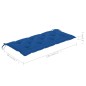 vidaXL Panchina da Giardino con Cuscino 120 cm in Bambù vidaXL Panchina da Giardino con Cuscino 120 cm in Bambù