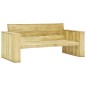 vidaXL Set Divani da Giardino 3 pz in Legno di Pino Impregnato
