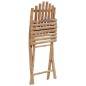 vidaXL Set da Pranzo da Giardino 5 pz Pieghevole con Cuscini in Bambù vidaXL Set da Pranzo da Giardino 5 pz Pieghevole con Cuscini in Bambù
