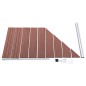vidaXL Pannelli Recinzione 1 Quadrato 1 Inclinato 273x186 cm Marrone vidaXL Pannelli Recinzione 1 Quadrato 1 Inclinato 273x186 cm Marrone
