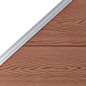 vidaXL Pannelli Recinzione 1 Quadrato 1 Inclinato 273x186 cm Marrone vidaXL Pannelli Recinzione 1 Quadrato 1 Inclinato 273x186 cm Marrone