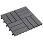 vidaXL Pannelli Decking 30 pz Grigio Slavato 30x30cm Massello d'Acacia vidaXL Pannelli Decking 30 pz Grigio Slavato 30x30cm Massello d'Acacia