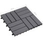 vidaXL Pannelli Decking 30 pz Grigio Slavato 30x30cm Massello d'Acacia vidaXL Pannelli Decking 30 pz Grigio Slavato 30x30cm Massello d'Acacia