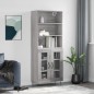 vidaXL Credenza Grigio Sonoma 69,5x34x180 cm in Legno Multistrato vidaXL Credenza Grigio Sonoma 69,5x34x180 cm in Legno Multistrato