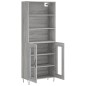 vidaXL Credenza Grigio Sonoma 69,5x34x180 cm in Legno Multistrato vidaXL Credenza Grigio Sonoma 69,5x34x180 cm in Legno Multistrato