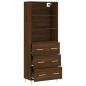 vidaXL Credenza Rovere Marrone 69,5x34x180 cm in Legno Multistrato