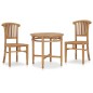 vidaXL Set da Pranzo da Giardino 3 pz in Legno Massello di Teak