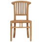 vidaXL Set da Pranzo da Giardino 3 pz in Legno Massello di Teak