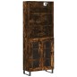 vidaXL Credenza Rovere Fumo 69,5x34x180 cm in Legno Multistrato vidaXL Credenza Rovere Fumo 69,5x34x180 cm in Legno Multistrato
