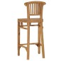 vidaXL Set da Bar da Giardino 3 pz in Legno Massello di Teak vidaXL Set da Bar da Giardino 3 pz in Legno Massello di Teak