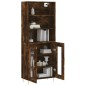 vidaXL Credenza Rovere Fumo 69,5x34x180 cm in Legno Multistrato vidaXL Credenza Rovere Fumo 69,5x34x180 cm in Legno Multistrato